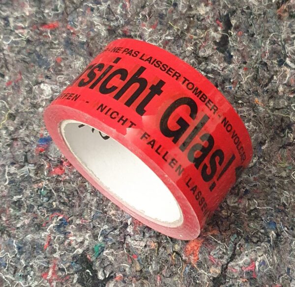 Klebeband Vorsicht Glas